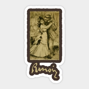 Dance in the Country by Pierre Renoir Sticker